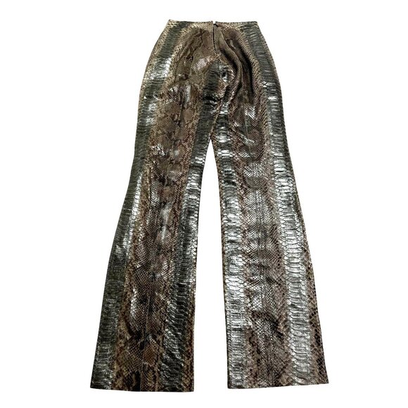 Vintage Ralph Lauren Collection Slim-Fit Pants in Genuine Python - Picture 3 of 12